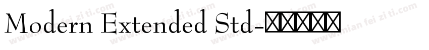 Modern Extended Std字体转换